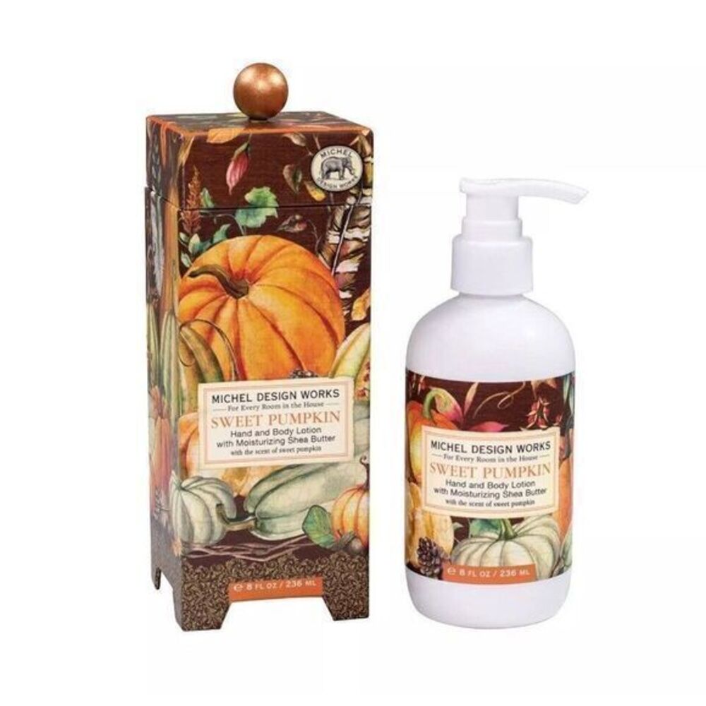 Michel Design Works Sweet Pumpkin Harvest Hand and Body Lotion 8oz in Gift Box